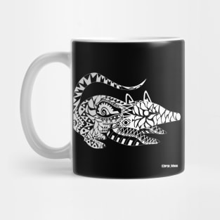 tlacuache possum opossum in ecopop in dark Mug